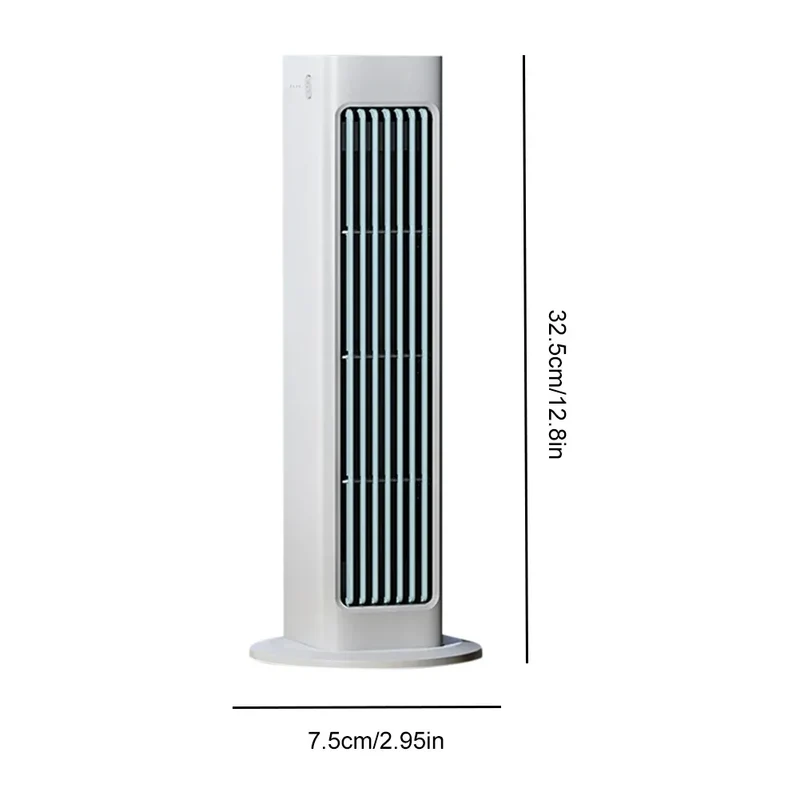 Bladeless Fan Portable Air Conditioning Fan 4000mah Home Office Desktop Standing Fan Living Rooom Bedroom Air Cooler Cooling Fan