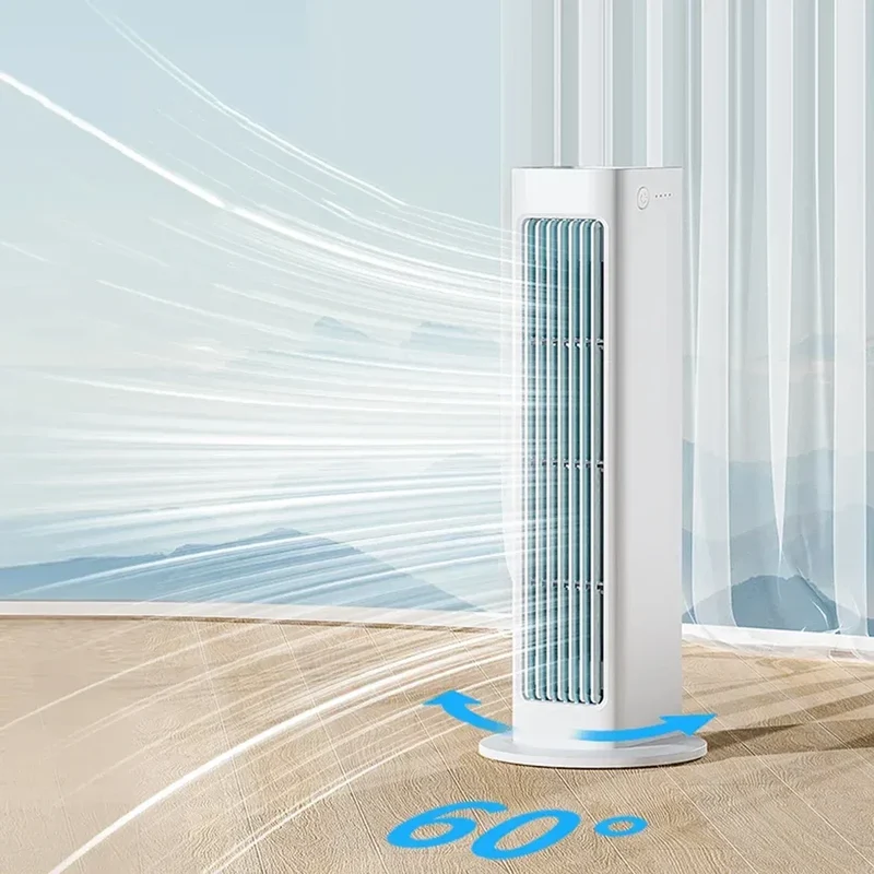Bladeless Fan Portable Air Conditioning Fan 4000mah Home Office Desktop Standing Fan Living Rooom Bedroom Air Cooler Cooling Fan