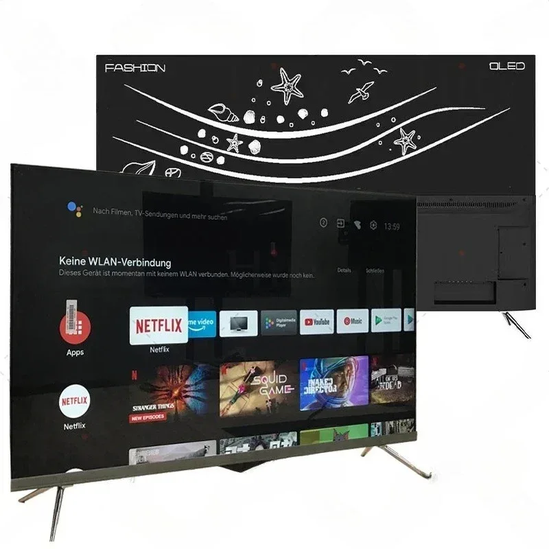 【Hot】43 Inch OLED 4K Ultra HD Smart Android TV | Ultra-Thin Bezel Design, HDR, For Bedroom Gaming