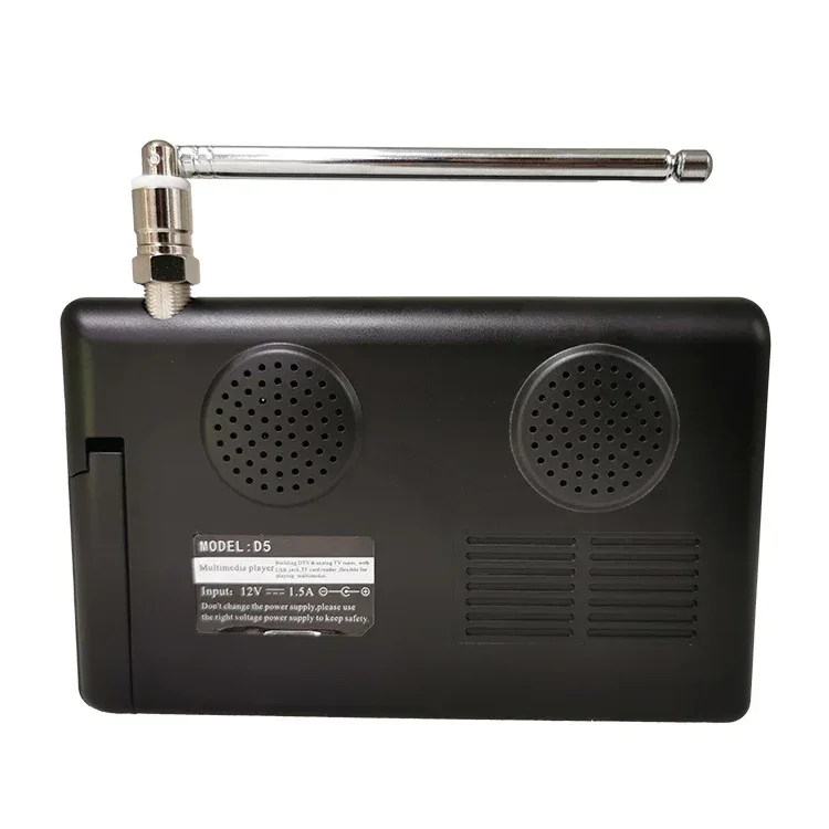 Small TV 5 Inch Portable LED Television Support DVB-T DVB-T2 ATSC ISDB Rechargeable Digital TV