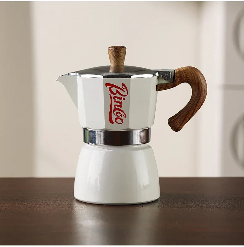 Bincoo Coffee Moka Pot Set with Electric Heating Plate for Home Use Small Espresso Extraction Machine Complete Brewing Kit