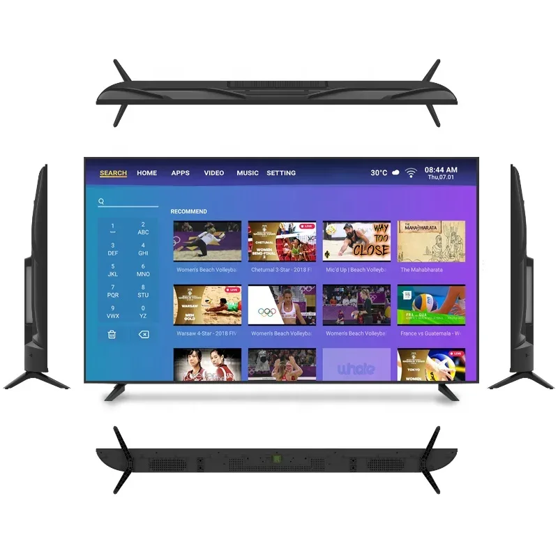 Best Selling 43 50 55 65 Inch Smart TV Full HD Top-Ranked Interface Flat Screen Android TV LCD Displays Used For Hotel