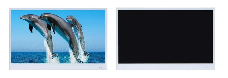 Souria 22.1 inches Smart Black Color Waterproof Bathroom LED TV for Luxury Hotel SPA Kitchen TV Bluetooth Android New