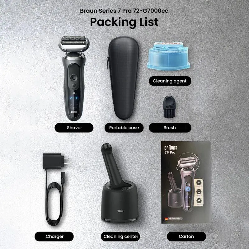 Braun Electric Shaver S9 Reciprocating Razor Rechargeable Men's Shaving Machine Wet Dry Double Use Floating Head Hair Cutting Ma