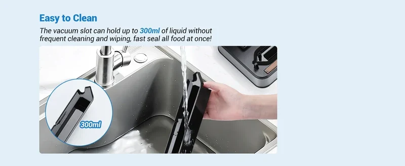 INKBIRD INK-VS04 Large Vacuum Sealer Dry/Wet/Liquid Food Sealed Packaging Kitchen Food Storage Seal Built-In Cutter&Storage Bags