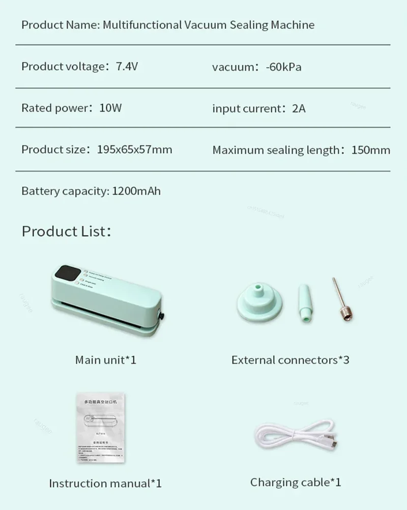 Plastic Bags Sealer Food Packaging Bag Sealing Machine Mini Sealer Portable Heat Bag Sealer Rechargeable Food Bag Thermal Sealer