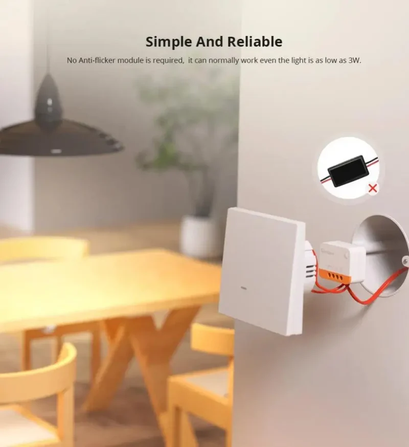 SONOFF ZBMINI-L2 Zigbee DIY Mini Smart Switch Module No Neutral Wire Required Switch Work With Alexa Google Alice Smartthing