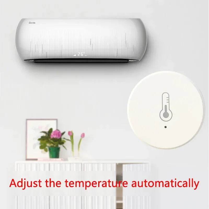 Zigbee Temperature Humidity Sensor Indoor Thermometer Hygrometer App Remote For Smart Home Life Work With Alexa Google Assistant