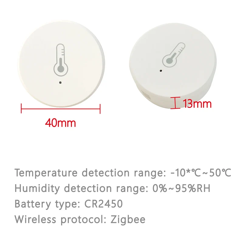 Zigbee Temperature Humidity Sensor Indoor Thermometer Hygrometer App Remote For Smart Home Life Work With Alexa Google Assistant