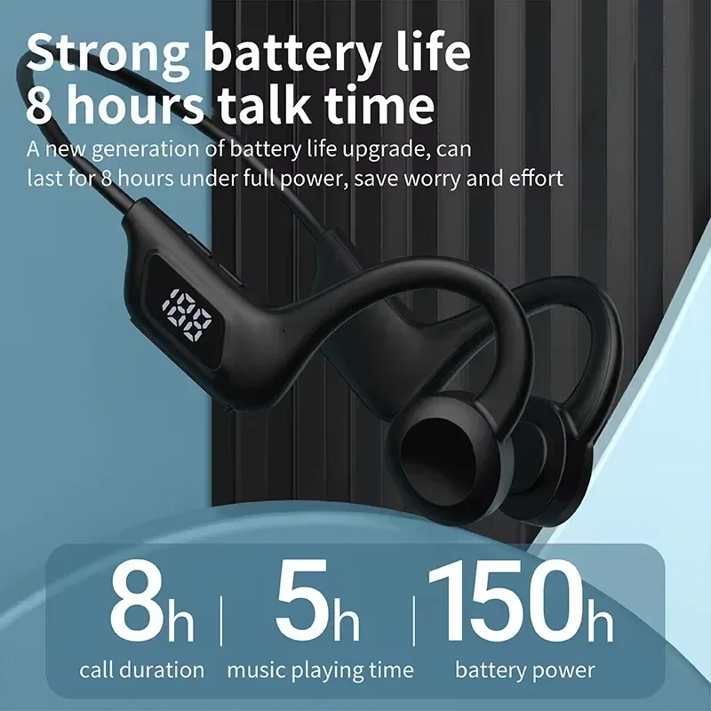 Wireless Earphone Bone Conduction Sport Swimming Bluetooth Compatible Headphone Hand-free With Mic For Running X7 Earbuds