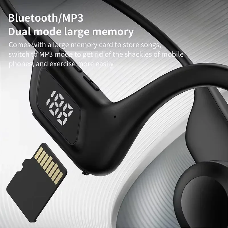 Wireless Earphone Bone Conduction Sport Swimming Bluetooth Compatible Headphone Hand-free With Mic For Running X7 Earbuds