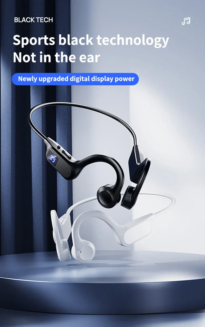 Wireless Earphone Bone Conduction Sport Swimming Bluetooth Compatible Headphone Hand-free With Mic For Running X7 Earbuds
