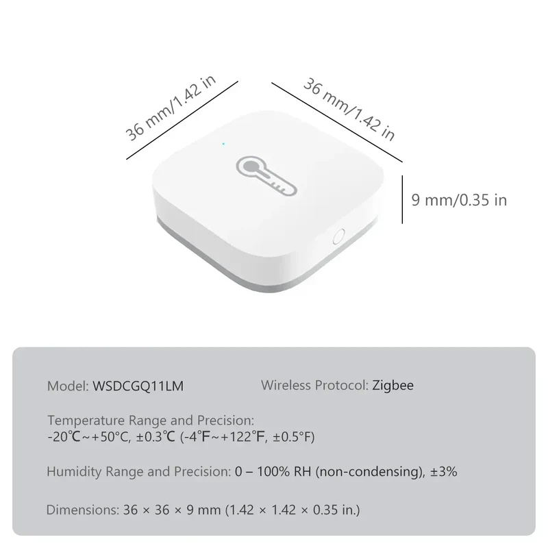 Aqara Temperature Sensor Zigbee Smart Air Quality Pressure Temperature Humidity Sensor Matter Smart Home for Apple Homekit APP