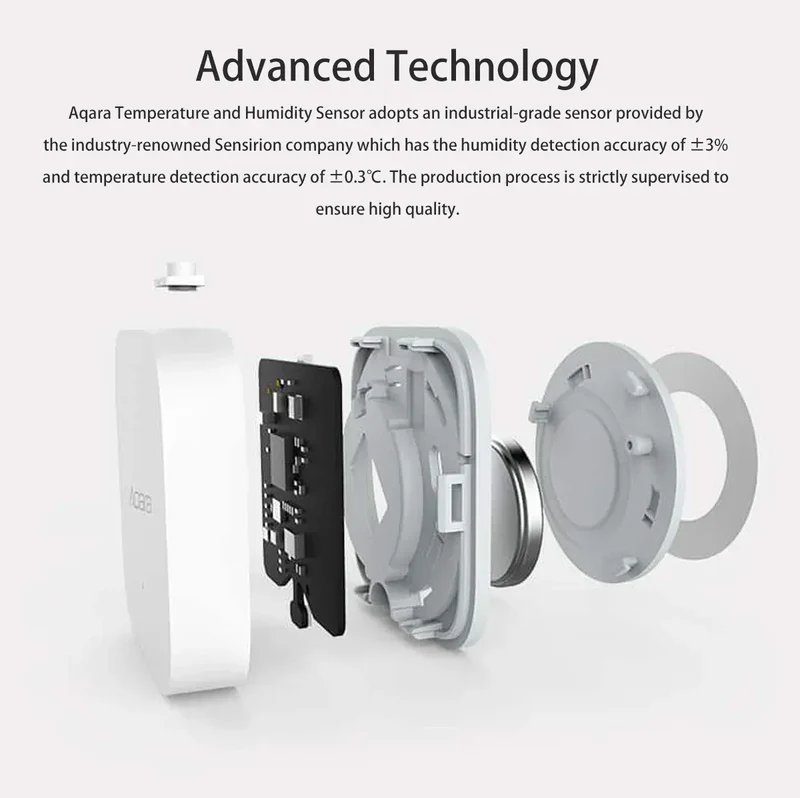 Aqara Temperature Sensor Zigbee Smart Air Quality Pressure Temperature Humidity Sensor Matter Smart Home for Apple Homekit APP