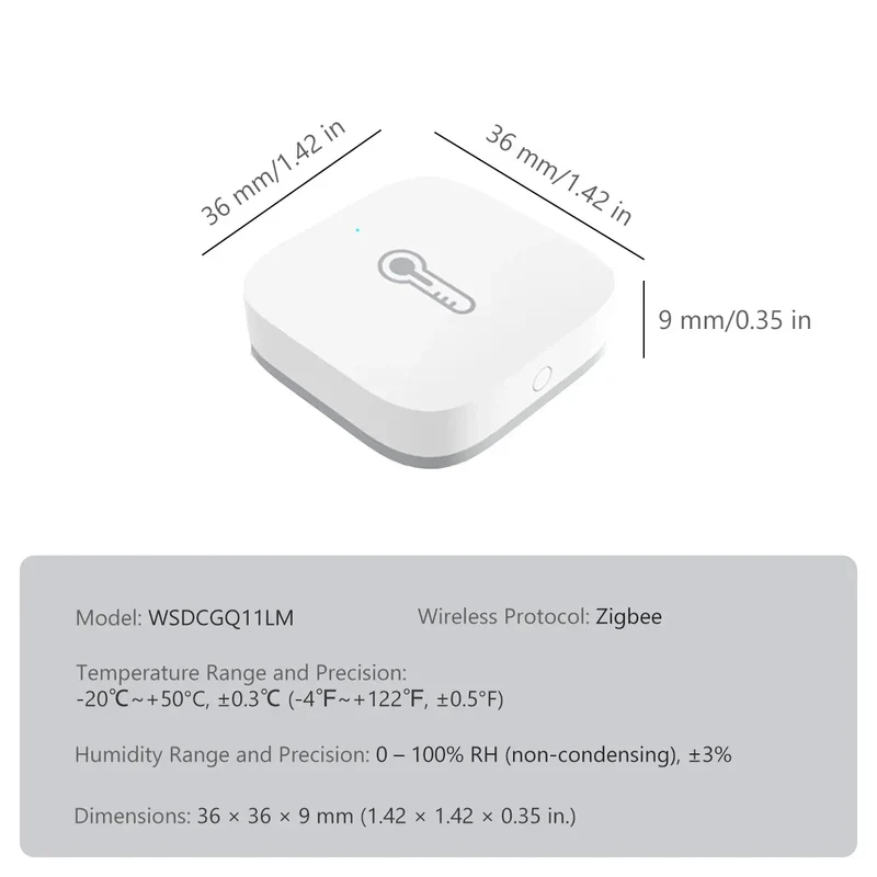Aqara Temperature Sensor Zigbee Smart Air Quality Pressure Temperature Humidity Sensor Matter Smart Home for Apple Homekit APP