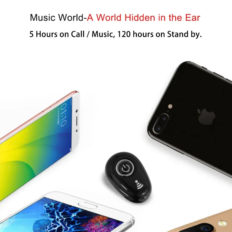 Mini Invisible Ture Wireless Earphone Noise Cancelling Bluetooth Headphone Handsfree Stereo Headset TWS Earbud With Microphone