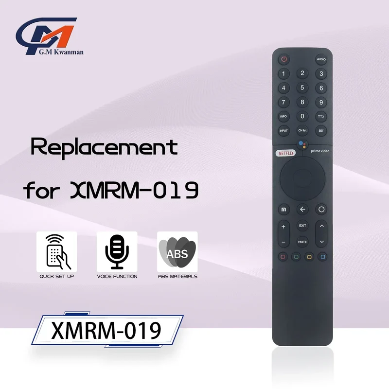 XMRM-19 360° Bluetooth Voice Remote Control for Xiaomi Mi TV Android 4K P1 Q1 Smart TV Fit for L32M6-6AEU L43M6-6AEU L75M6-ESG