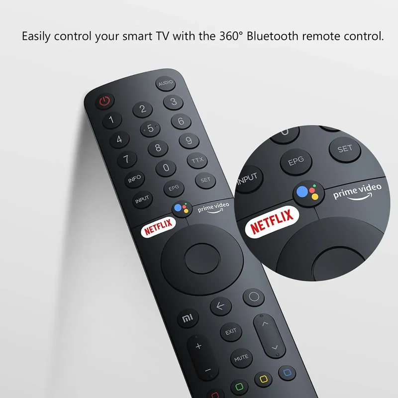 XMRM-19 360° Bluetooth Voice Remote Control for Xiaomi Mi TV Android 4K P1 Q1 Smart TV Fit for L32M6-6AEU L43M6-6AEU L75M6-ESG