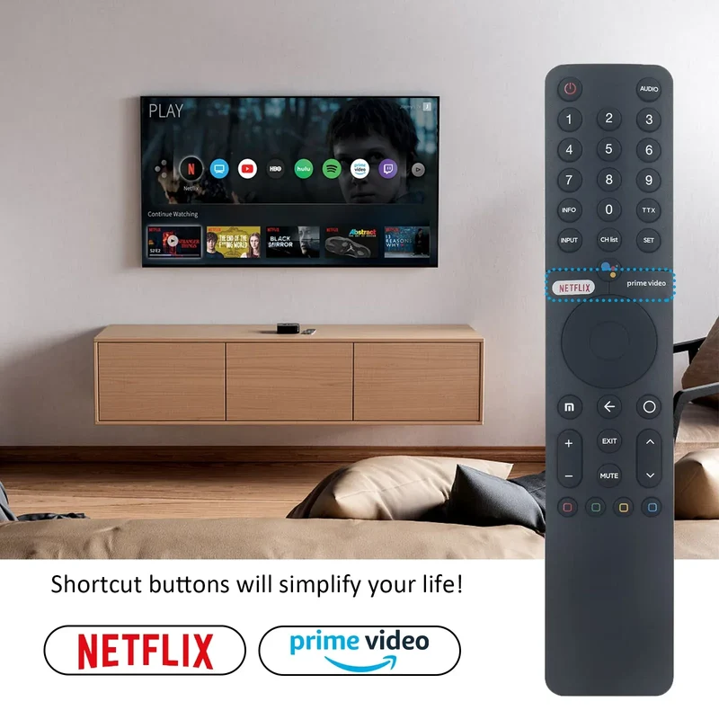 XMRM-19 360° Bluetooth Voice Remote Control for Xiaomi Mi TV Android 4K P1 Q1 Smart TV Fit for L32M6-6AEU L43M6-6AEU L75M6-ESG