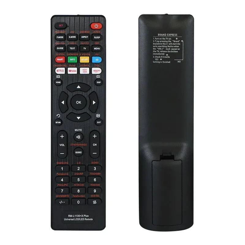 Universal Remote Control Rm-L1130+X For All Brand Tv Smart Tv Remote Control Comfortable To Use For LED TV Or LCD TV
