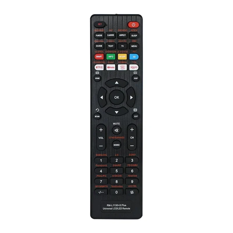 Universal Remote Control Rm-L1130+X For All Brand Tv Smart Tv Remote Control Comfortable To Use For LED TV Or LCD TV