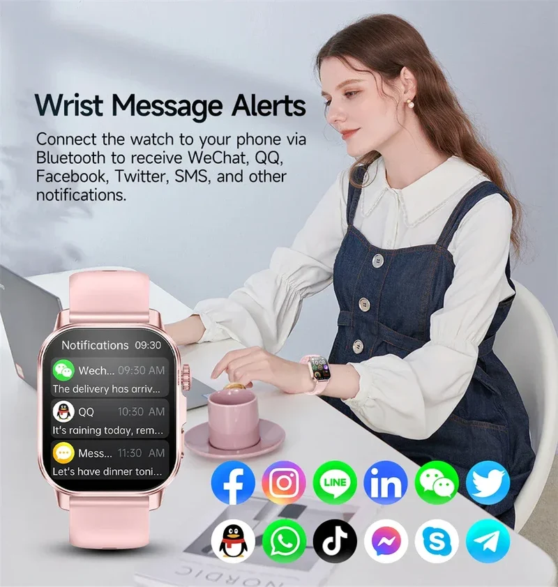 2026 New Model Uric Acid & Lipid Health Analysis Smart Watch Men ECG+PPG Bluetooth Call 2.01-inch Flashlight Smartwatch Women