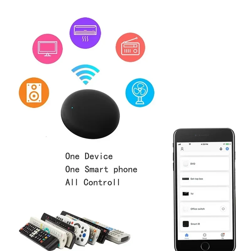 Tuya WiFi Smart IR Remote Control Smart Life APP Replace TV DVD AUD AC Remote Works with Alexa Google Home