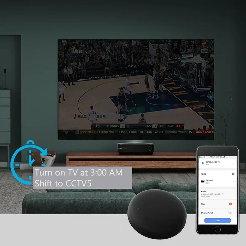 Tuya WiFi Smart IR Remote Control Smart Life APP Replace TV DVD AUD AC Remote Works with Alexa Google Home