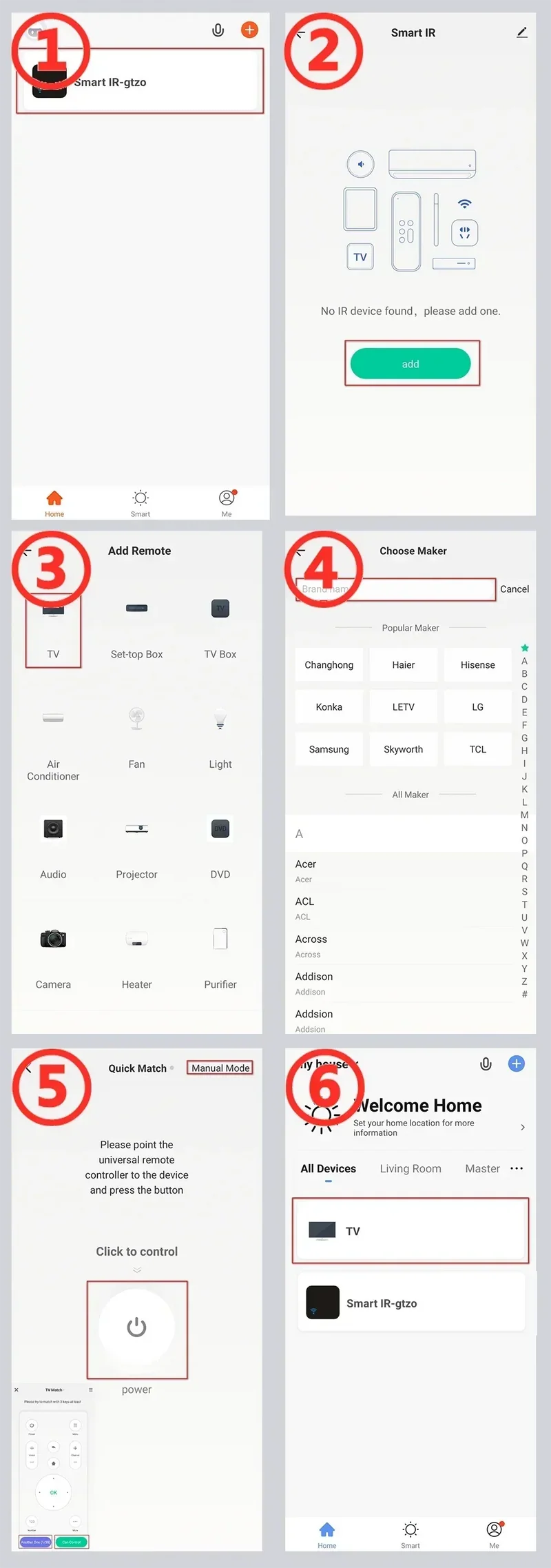 Tuya WiFi Smart IR Remote Control Smart Life APP Replace TV DVD AUD AC Remote Works with Alexa Google Home