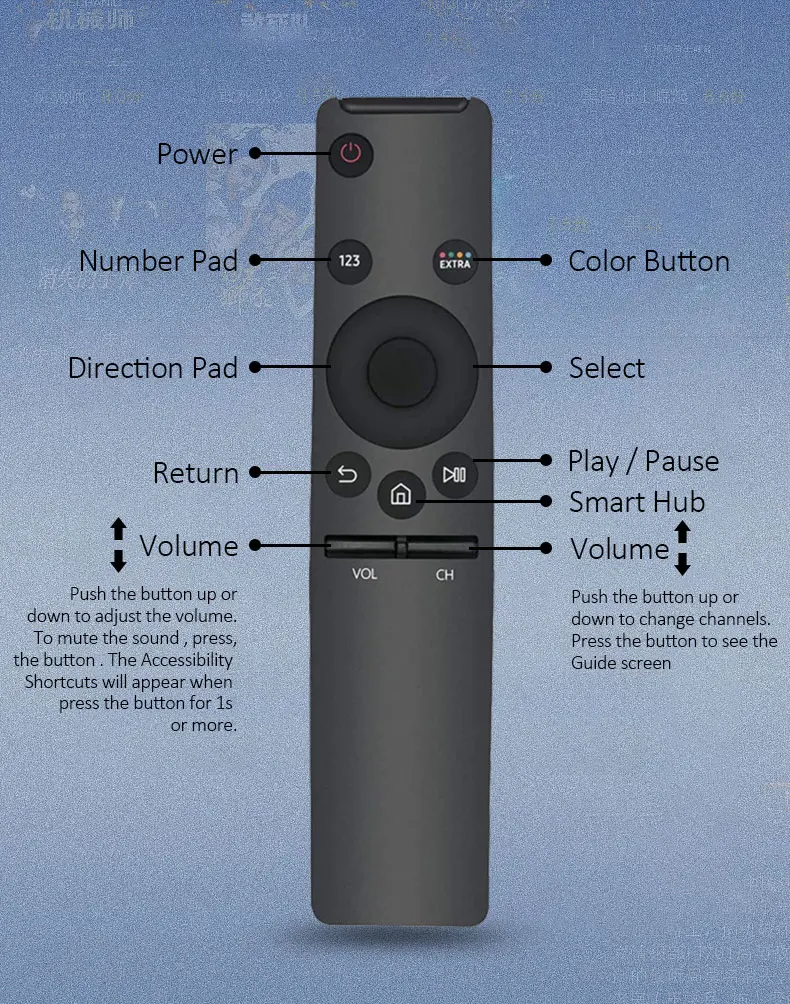 Universal 4K TV HD Smart Remote Control For Samsung 7 8 9 Series BN59-01260A BN59-01259B/E/D Smart TV Remote Control Replacement