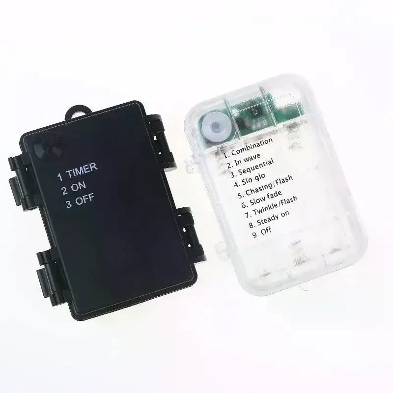 1 Set 3 Sections AA Battery Holder 3V No.5 Waterproof And Dustproof Battery Cartridge With Timing Function