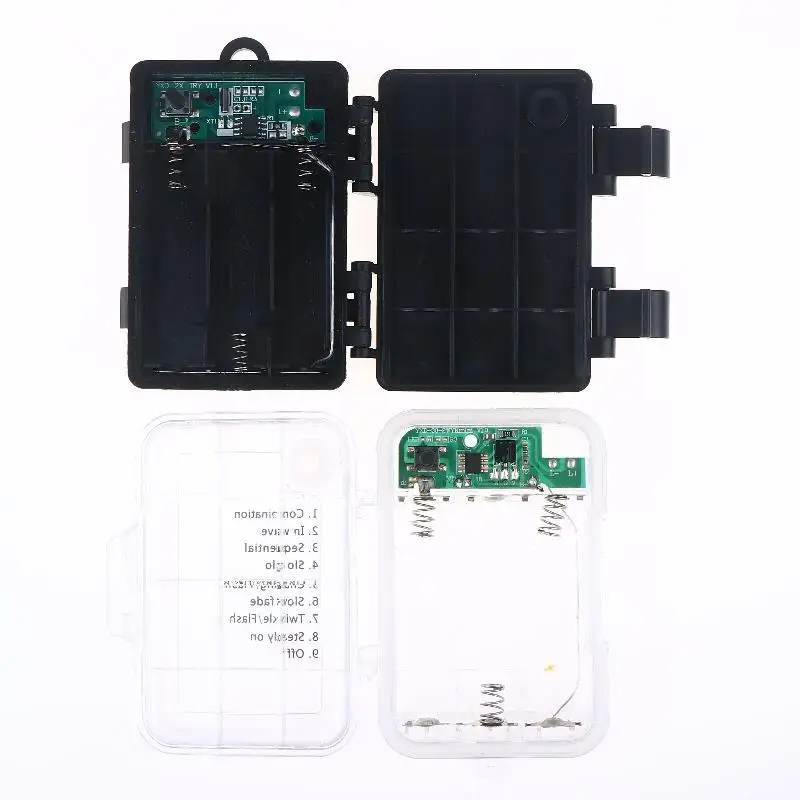 1 Set 3 Sections AA Battery Holder 3V No.5 Waterproof And Dustproof Battery Cartridge With Timing Function