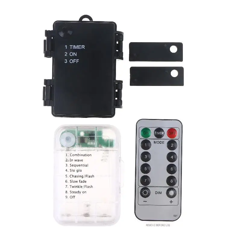 1 Set 3 Sections AA Battery Holder 3V No.5 Waterproof And Dustproof Battery Cartridge With Timing Function