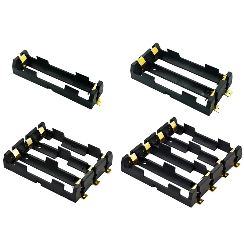 18650 SMT Battery Holder 18650 SMD Battery Box With Bronze Pins Rechargeable Battery Storage Box Case Holder Power Bank 3.7V