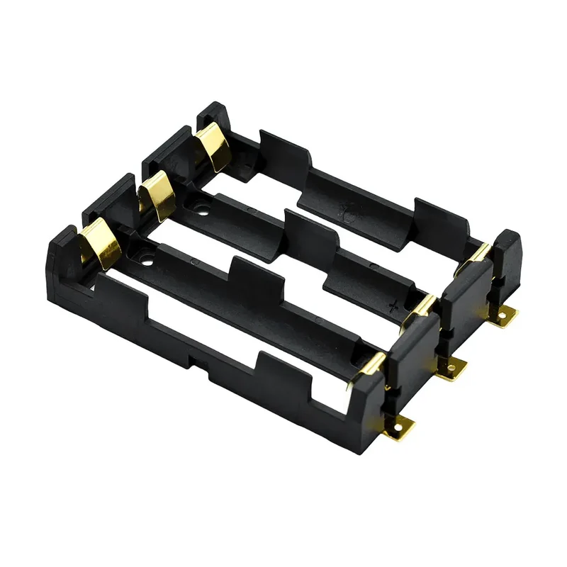 18650 SMT Battery Holder 18650 SMD Battery Box With Bronze Pins Rechargeable Battery Storage Box Case Holder Power Bank 3.7V