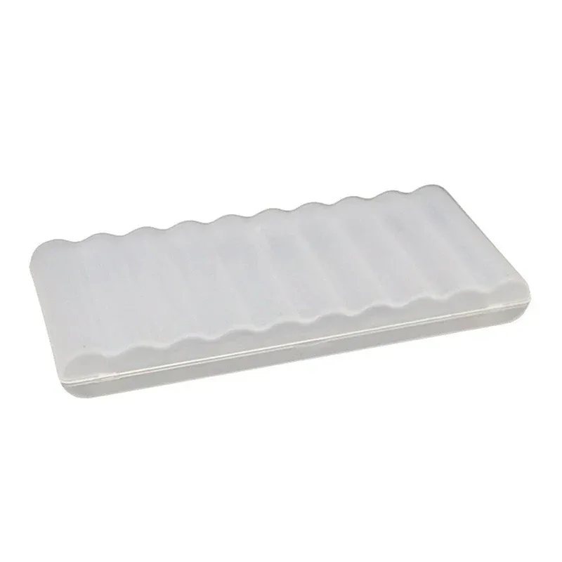 ♥10 Slots Transparent Plastic Battery Storage Box Hard Container Holder Case For AAA/AA Battery Organizer Accessories