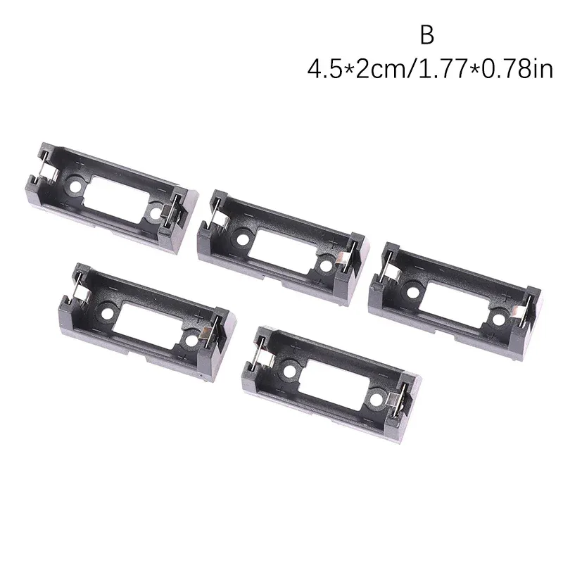 5Pcs Plug-in CR123A Battery Holder 16340 Battery Box LIR123A Battery Storage Box CR123A Battery Box Cover For PCB DIY