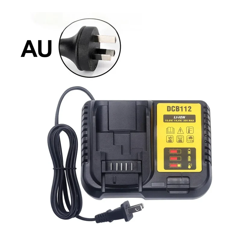 NEW Upgraded DCB112 Battery Charger For Dewalt 10.8V 12V 14.4V 18V 20V DCB206 DCB205 DCB204 DCB203 DCB120,DCB107 DCB115 DCB105