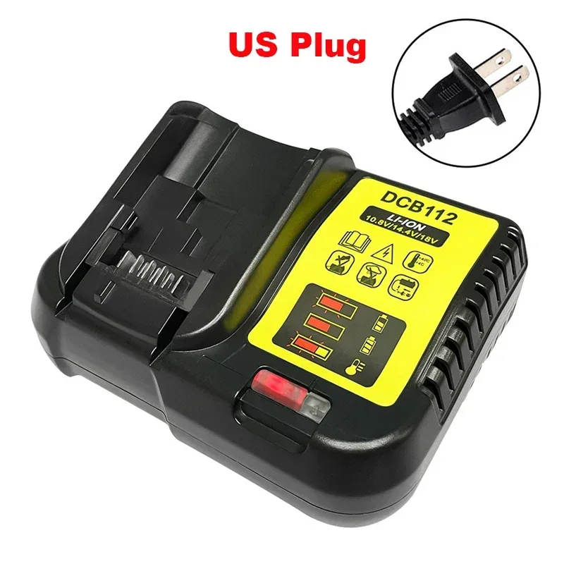NEW Upgraded DCB112 Battery Charger For Dewalt 10.8V 12V 14.4V 18V 20V DCB206 DCB205 DCB204 DCB203 DCB120,DCB107 DCB115 DCB105