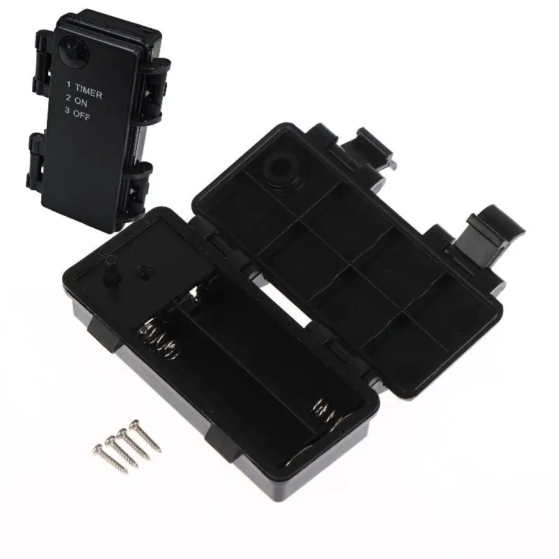 NEW Hot！1Pc 2 Sections AA Battery Holder 3V No.5 Waterproof And Dustproof Battery Cartridge With Timing Function