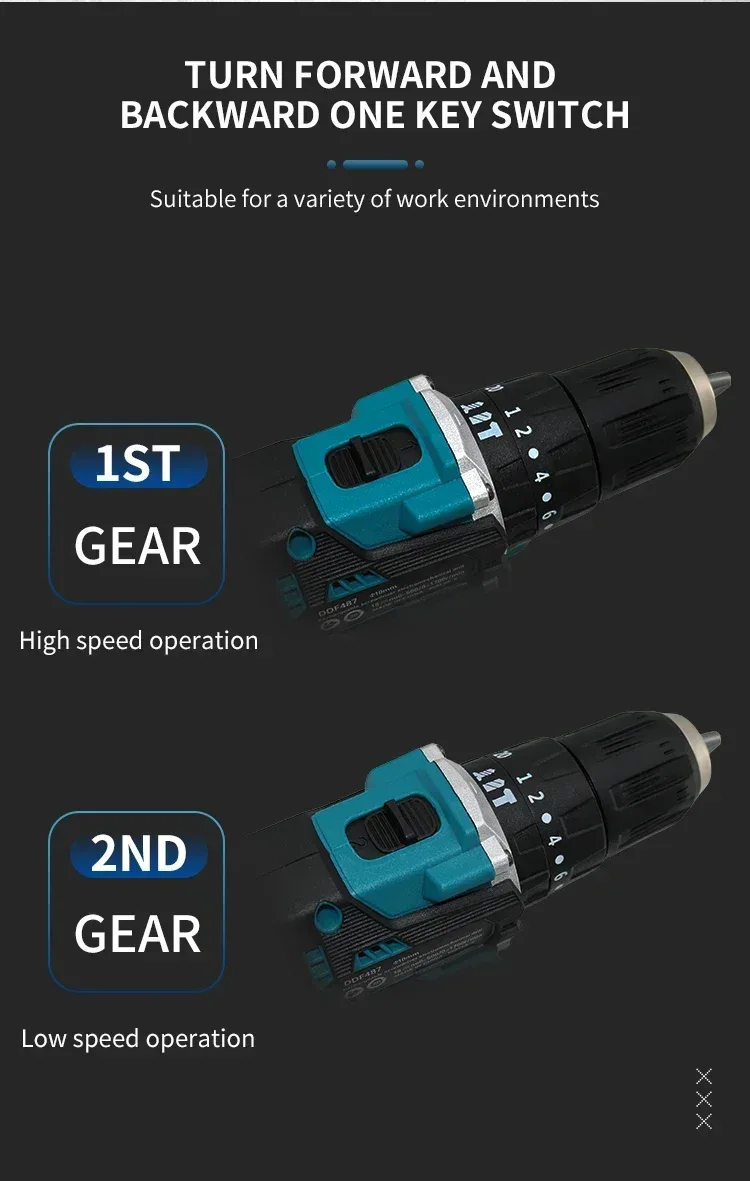 Original Makita DDF487 18V Brushless Cordless Drill Driver - 10mm Chuck, 2-in-1 Drill & Screwdriver for DIY/Home/Work