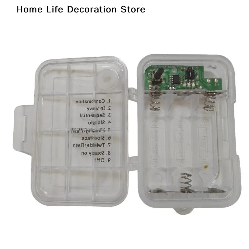 【TG】1 Set 3 Sections AA Battery Holder 3V No.5 Waterproof And Dustproof Battery Cartridge With Timing Function Battery Storage