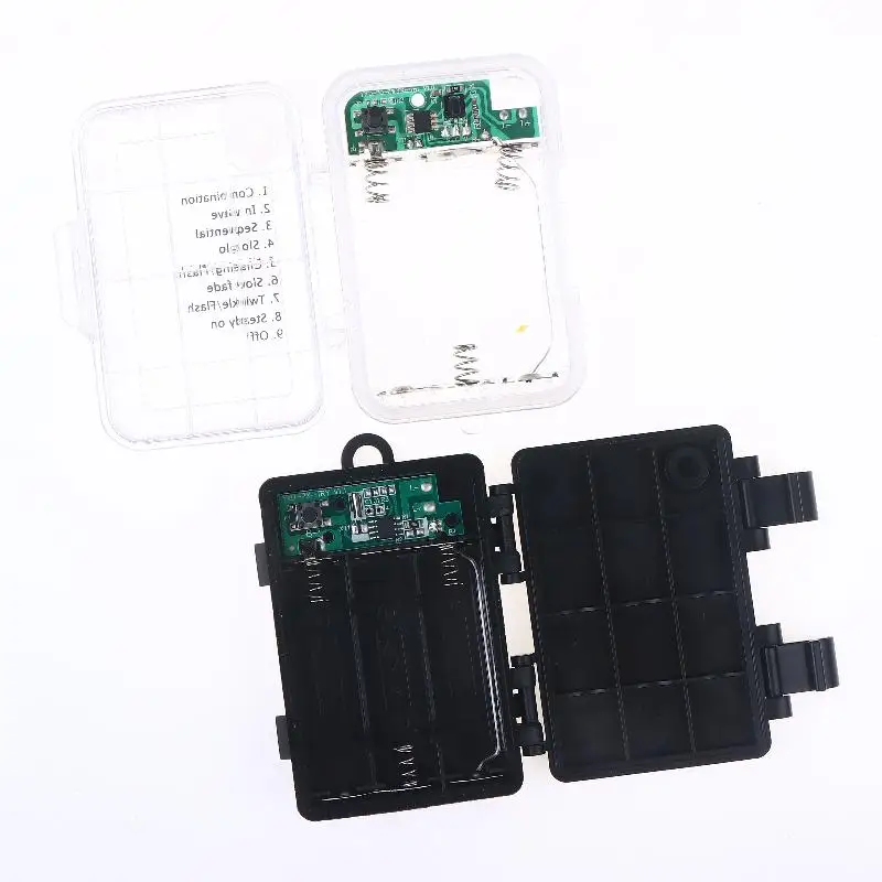 【TG】1 Set 3 Sections AA Battery Holder 3V No.5 Waterproof And Dustproof Battery Cartridge With Timing Function Battery Storage