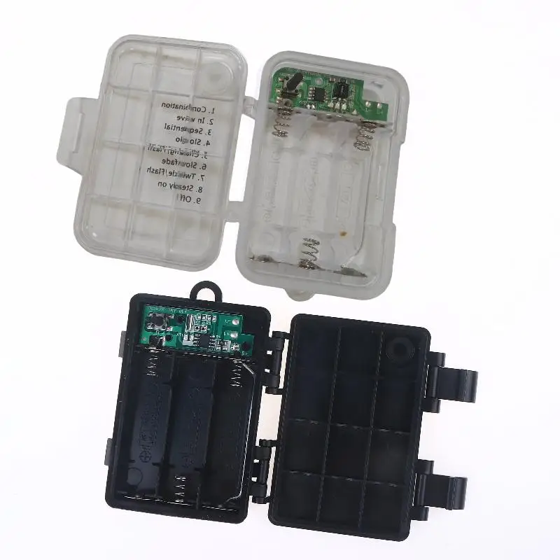 【TG】1 Set 3 Sections AA Battery Holder 3V No.5 Waterproof And Dustproof Battery Cartridge With Timing Function Battery Storage