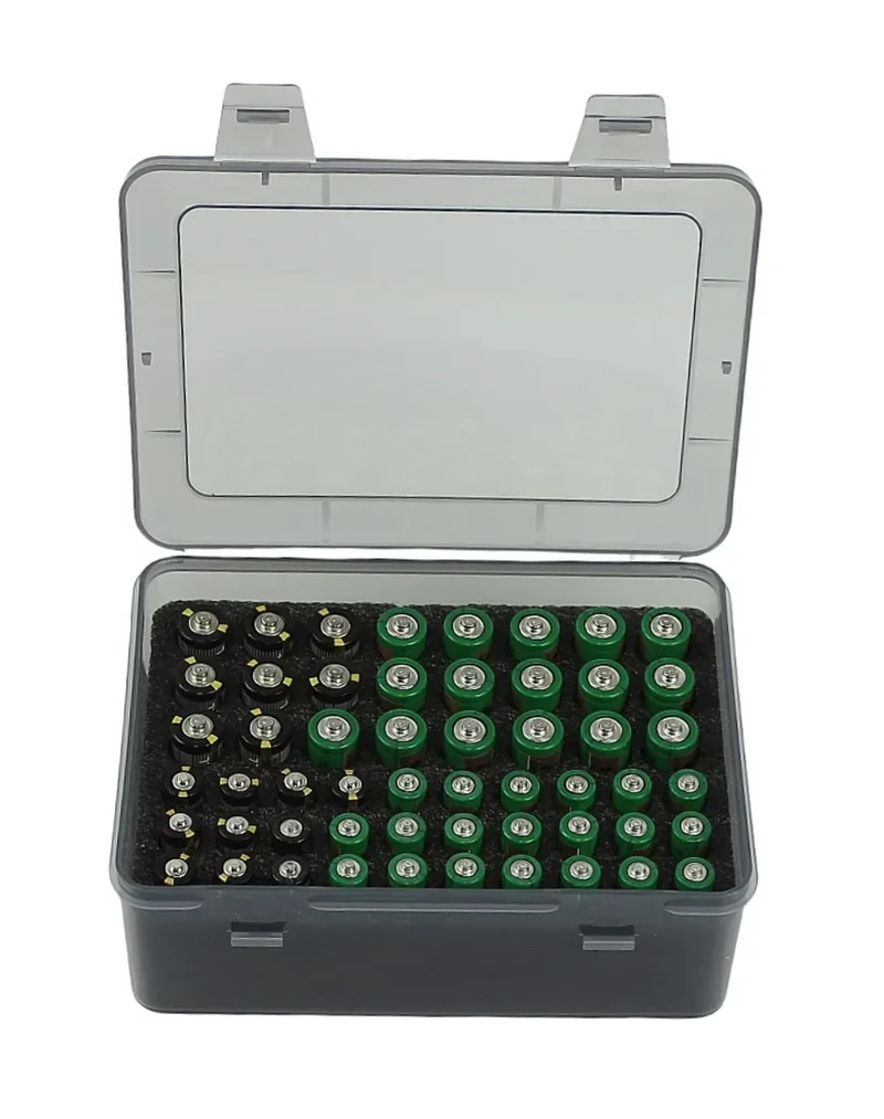 Battery Storage Organizer Holder Holds 54 AA AAA Batteries Battery Box Case Garage Container Home Drawer Organization Dispenser