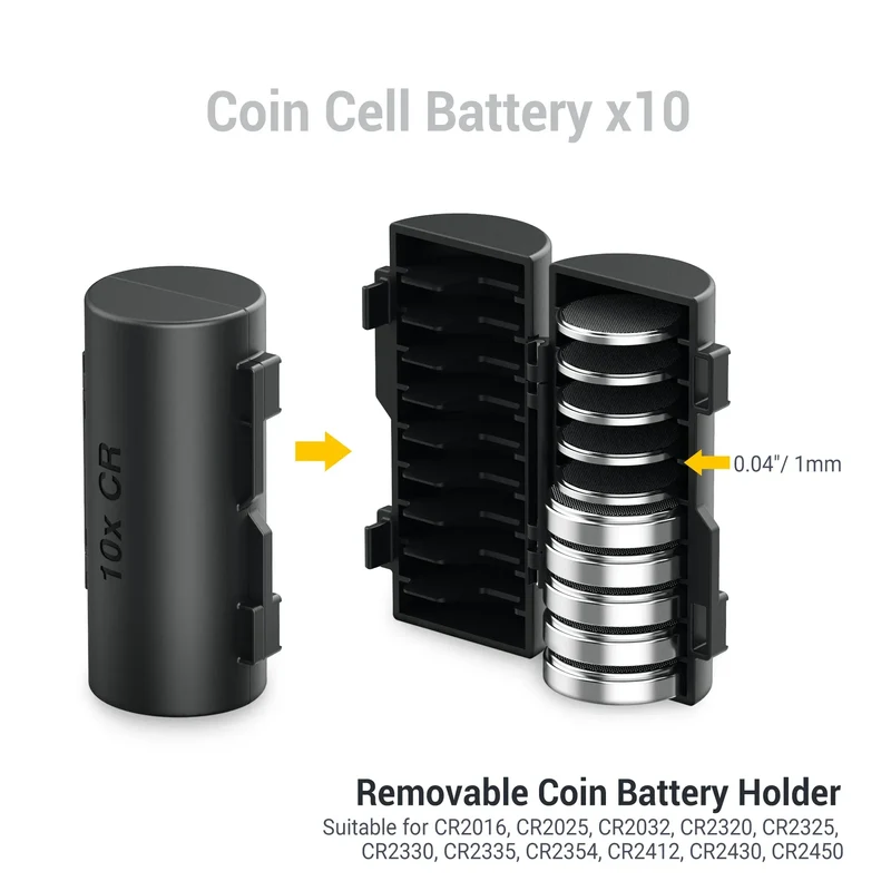 Multi Slots 18650/21700/AA/AAA/Coin Battery Case Storage Box Container Holder IP67 Waterproof And Dustproof Battery Storage Box