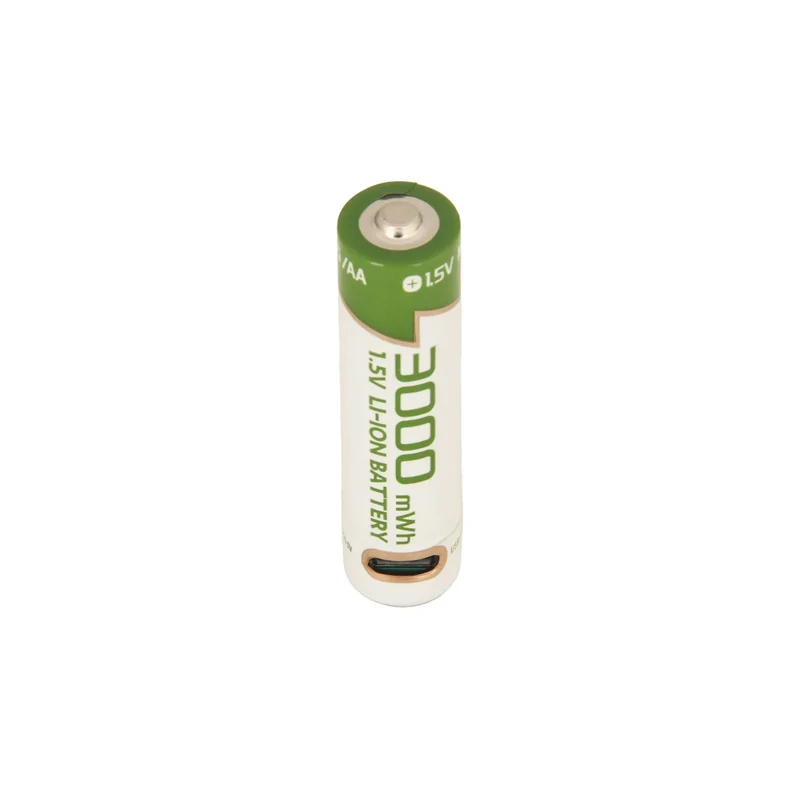 AA 1.5V 2.0Ah Camera Toy Clock Flashlight TV Remote Control Type-C Charging Li-Ion Rechargeable Tip Point Number 5 Battery Cell