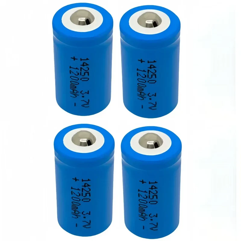 4pcs/lot 14250 rechargeable lithium battery LS14250 ER14250H 1/2-R6 1/2 AA 1200mah rechargeable 3.7V lithium battery