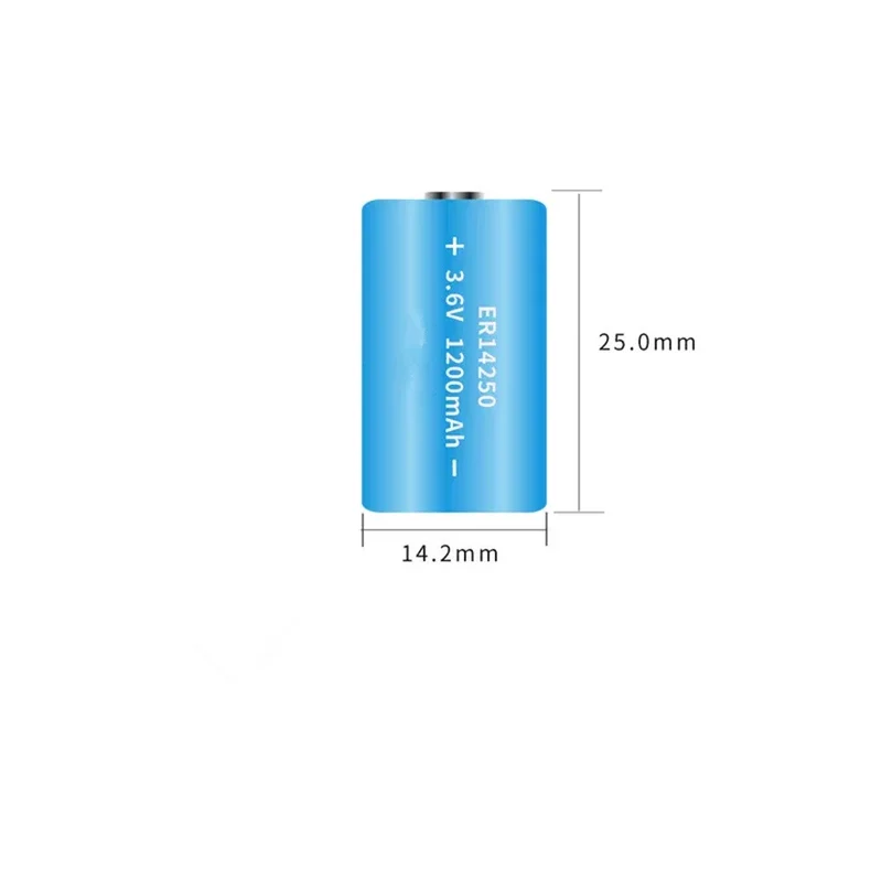 4pcs/lot 14250 rechargeable lithium battery LS14250 ER14250H 1/2-R6 1/2 AA 1200mah rechargeable 3.7V lithium battery