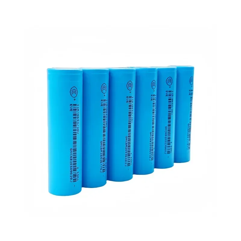 100% Original for 18650/26V 3.7V 2.55Ah Li-ion Battery used for flashlights, remote control batteries.